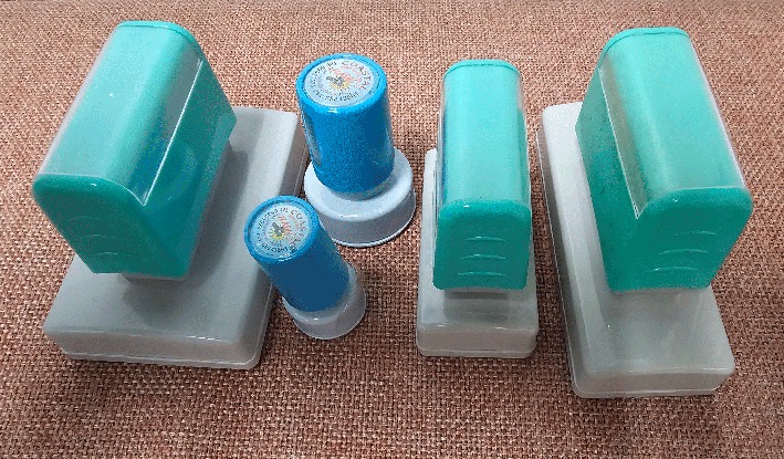 Pre-inked stamps collection Singapore