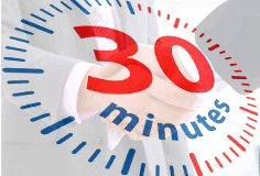 30-minute express printing turnaround